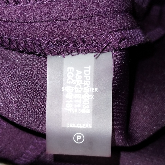 Tommy Hilfiger great condition purple dress gold buttons size six - Picture 5 of 9